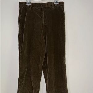 Dockers Corduroy Pants Brown Straight-Leg Classic